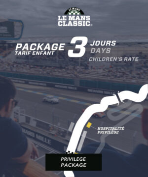 Package Privilège 3 jours - Tarif enfant