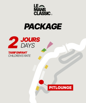 Package PitLounge 2 Jours - Tarif enfant