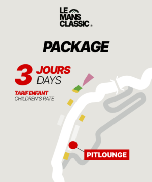 3-day Pit Lounge package - Child rate