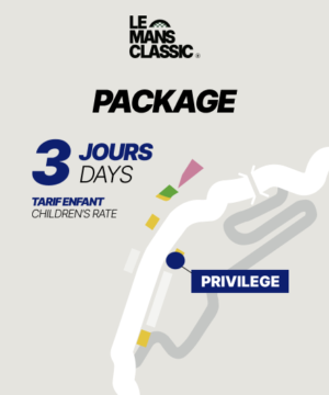 Package Privilège 3 jours - Tarif enfant